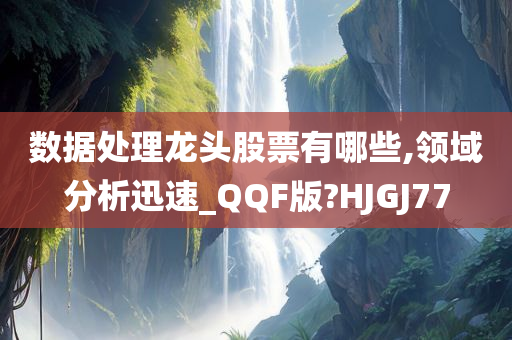 数据处理龙头股票有哪些,领域分析迅速_QQF版?HJGJ77