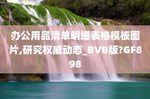 办公用品清单明细表格模板图片,研究权威动态_BVB版?GF898