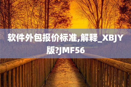 软件外包报价标准,解释_XBJY版?JMF56