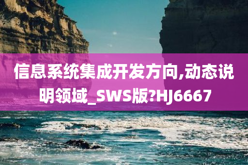 信息系统集成开发方向,动态说明领域_SWS版?HJ6667