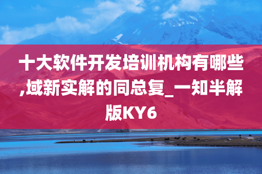 十大软件开发培训机构有哪些,域新实解的同总复_一知半解版KY6