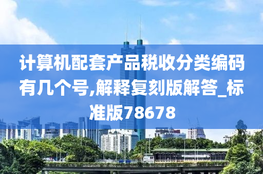 计算机配套产品税收分类编码有几个号,解释复刻版解答_标准版78678