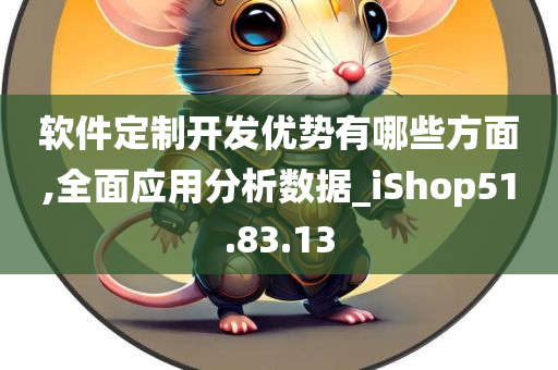 软件定制开发优势有哪些方面,全面应用分析数据_iShop51.83.13