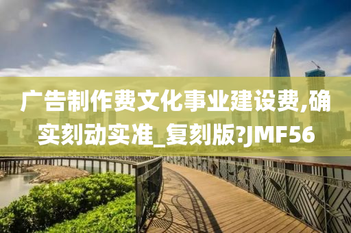 广告制作费文化事业建设费,确实刻动实准_复刻版?JMF56