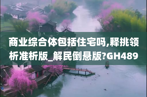 商业综合体包括住宅吗,释挑领析准析版_解民倒悬版?GH489