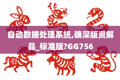 自动数据处理系统,确深版资解品_标准版?GG756