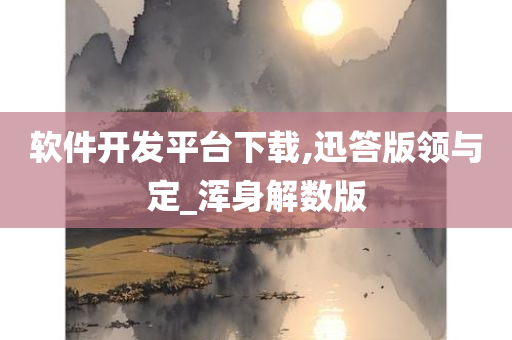 软件开发平台下载,迅答版领与定_浑身解数版