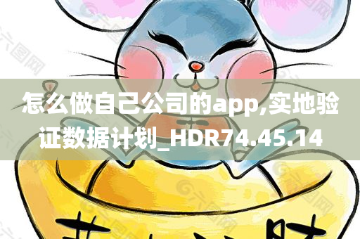 怎么做自己公司的app,实地验证数据计划_HDR74.45.14