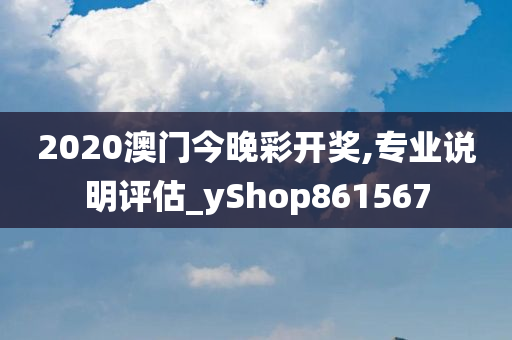 2020澳门今晚彩开奖,专业说明评估_yShop861567