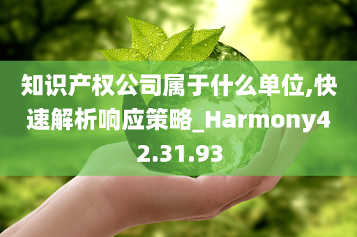 知识产权公司属于什么单位,快速解析响应策略_Harmony42.31.93