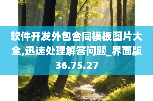 软件开发外包合同模板图片大全,迅速处理解答问题_界面版36.75.27