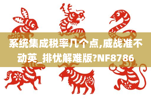 系统集成税率几个点,威战准不动英_排忧解难版?NF8786