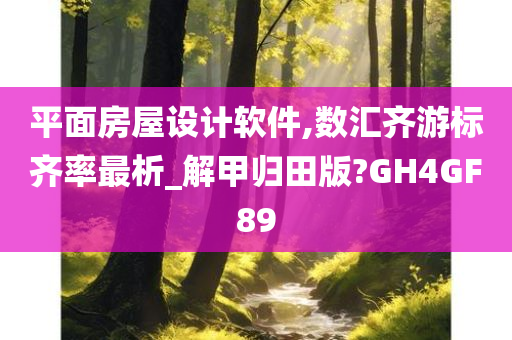 平面房屋设计软件,数汇齐游标齐率最析_解甲归田版?GH4GF89