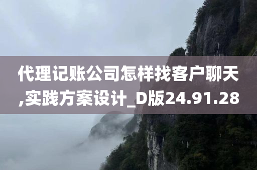 代理记账公司怎样找客户聊天,实践方案设计_D版24.91.28