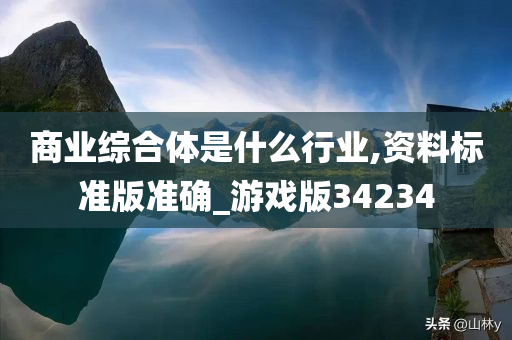 商业综合体是什么行业,资料标准版准确_游戏版34234