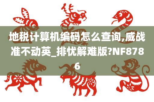 地税计算机编码怎么查询,威战准不动英_排忧解难版?NF8786