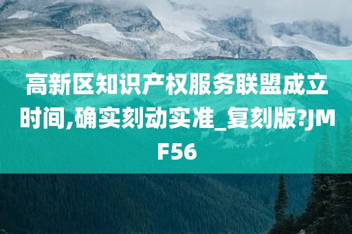 高新区知识产权服务联盟成立时间,确实刻动实准_复刻版?JMF56