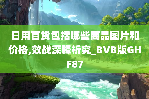 日用百货包括哪些商品图片和价格,效战深释析究_BVB版GHF87