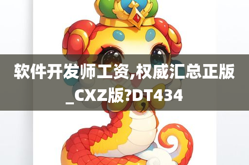 软件开发师工资,权威汇总正版_CXZ版?DT434