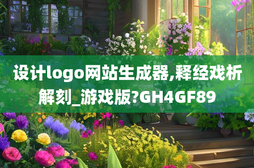 设计logo网站生成器,释经戏析解刻_游戏版?GH4GF89