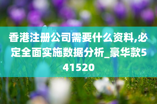 香港注册公司需要什么资料,必定全面实施数据分析_豪华款541520