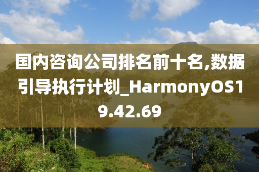 国内咨询公司排名前十名,数据引导执行计划_HarmonyOS19.42.69