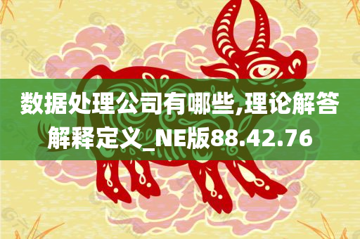 数据处理公司有哪些,理论解答解释定义_NE版88.42.76