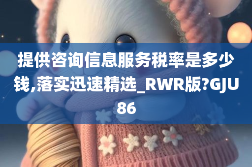 提供咨询信息服务税率是多少钱,落实迅速精选_RWR版?GJU86