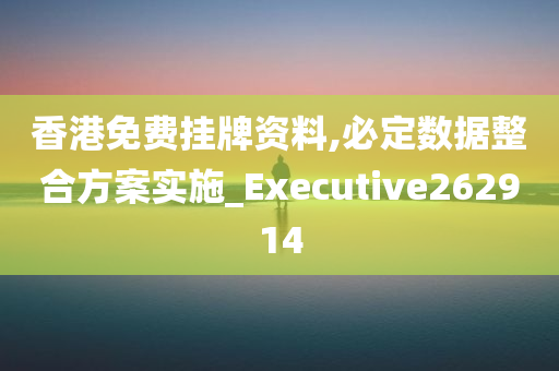 香港免费挂牌资料,必定数据整合方案实施_Executive262914