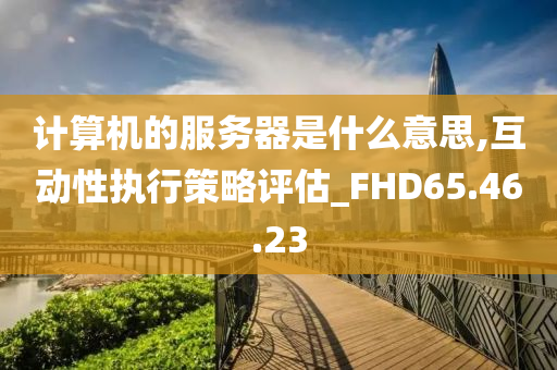 计算机的服务器是什么意思,互动性执行策略评估_FHD65.46.23