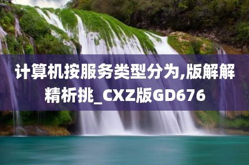 计算机按服务类型分为,版解解精析挑_CXZ版GD676