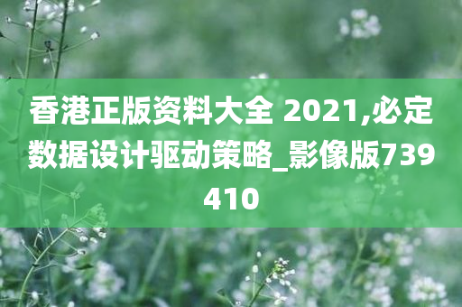 香港正版资料大全 2021,必定数据设计驱动策略_影像版739410