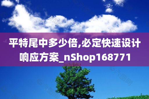 平特尾中多少倍,必定快速设计响应方案_nShop168771