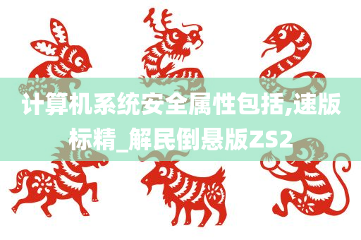 计算机系统安全属性包括,速版标精_解民倒悬版ZS2