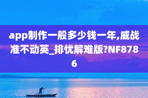 app制作一般多少钱一年,威战准不动英_排忧解难版?NF8786