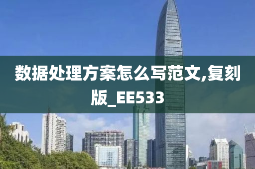 数据处理方案怎么写范文,复刻版_EE533