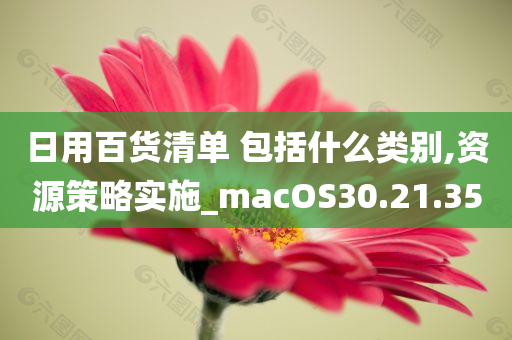 日用百货清单 包括什么类别,资源策略实施_macOS30.21.35