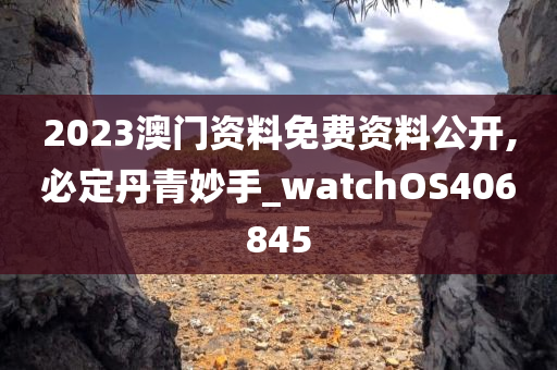 2023澳门资料免费资料公开,必定丹青妙手_watchOS406845