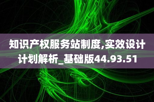 知识产权服务站制度,实效设计计划解析_基础版44.93.51