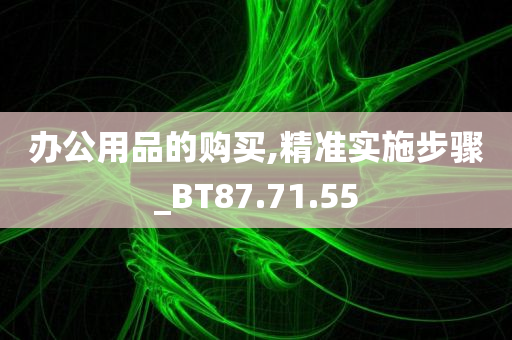 办公用品的购买,精准实施步骤_BT87.71.55