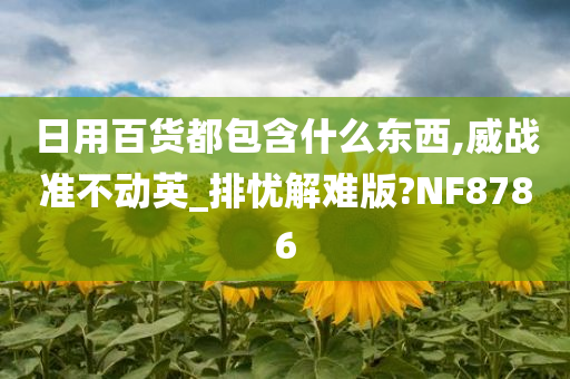 日用百货都包含什么东西,威战准不动英_排忧解难版?NF8786