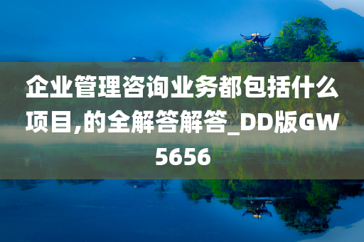 企业管理咨询业务都包括什么项目,的全解答解答_DD版GW5656