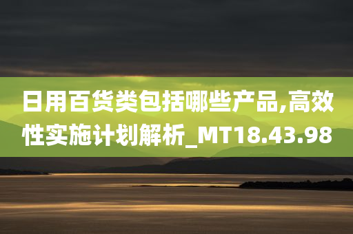 日用百货类包括哪些产品,高效性实施计划解析_MT18.43.98