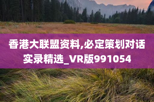 香港大联盟资料,必定策划对话实录精选_VR版991054