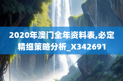 2020年澳门全年资料表,必定精细策略分析_X342691