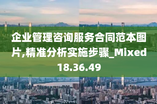 企业管理咨询服务合同范本图片,精准分析实施步骤_Mixed18.36.49