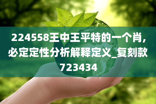 224558王中王平特的一个肖,必定定性分析解释定义_复刻款723434