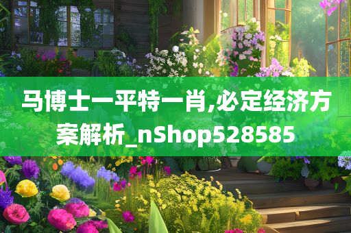 马博士一平特一肖,必定经济方案解析_nShop528585