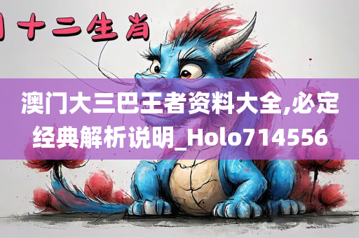 澳门大三巴王者资料大全,必定经典解析说明_Holo714556