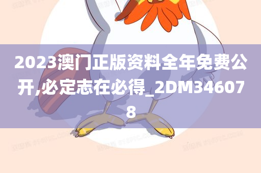 2023澳门正版资料全年免费公开,必定志在必得_2DM346078